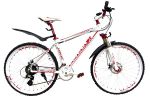 Велосипед горный 26" LORAK 3.0 (21 ск) рама 21 WHITE/RED