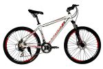 Велосипед горный 26" LORAK 1.0 (21 ск) рама 19 MATT WHITE/RED